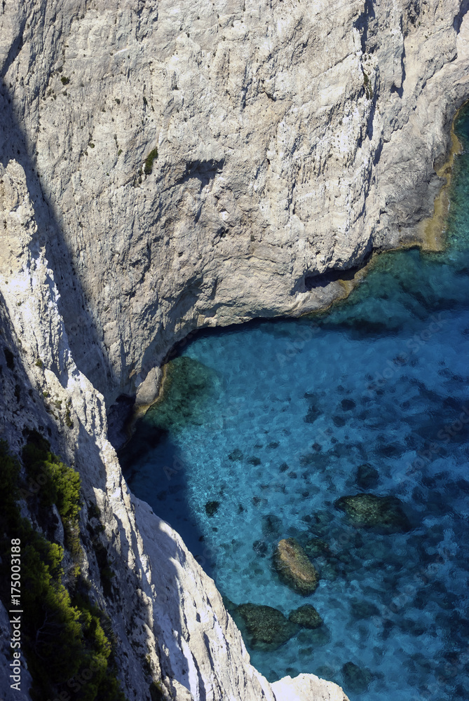 Cliff and sea / Zakynthos - Zante / Greece
