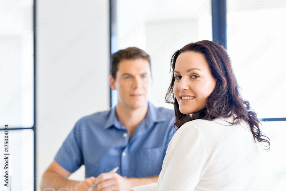 Happy entrepreneur or freelancer in an office or home Happy entrepreneur or freelancer in an office or home
