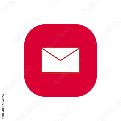 Message mail envelope square icon