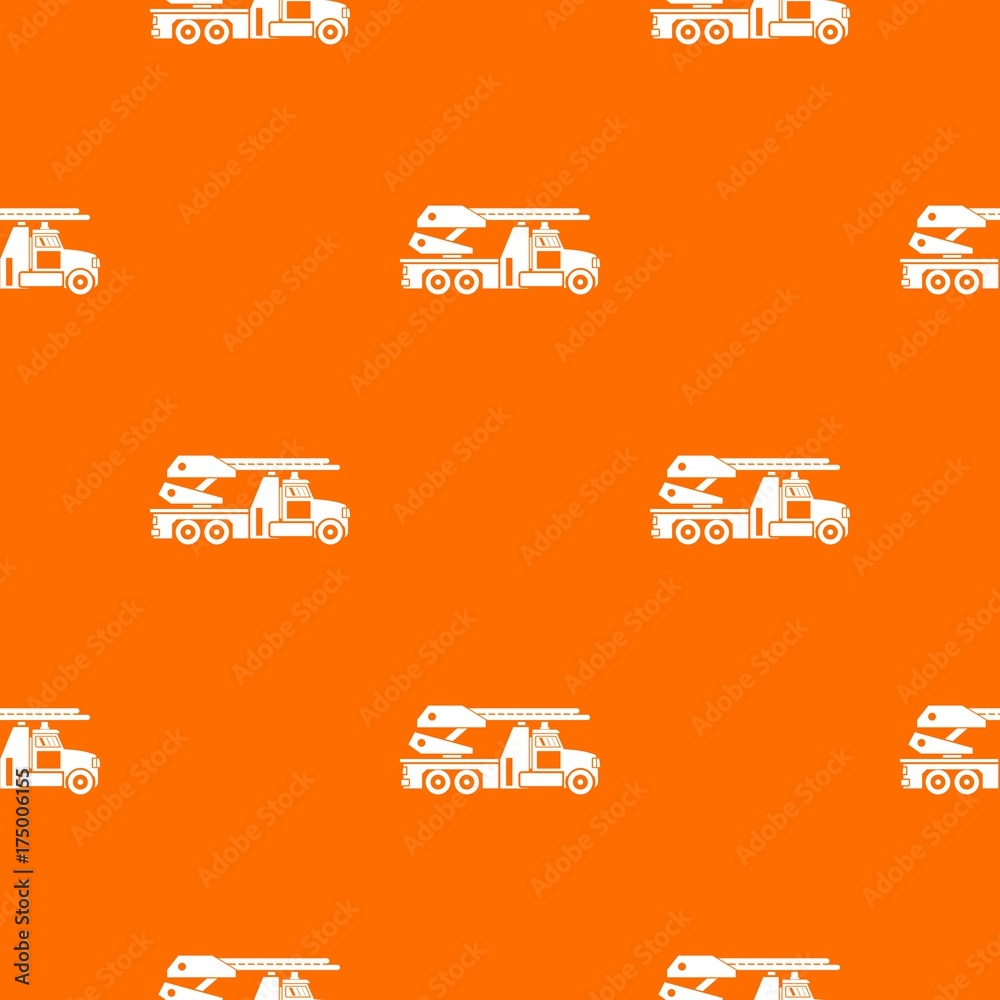 Fototapeta premium Fire engine pattern seamless