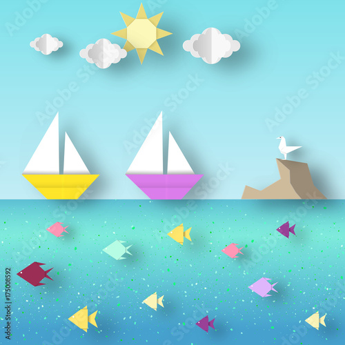 Landscape with Ship Sails P...