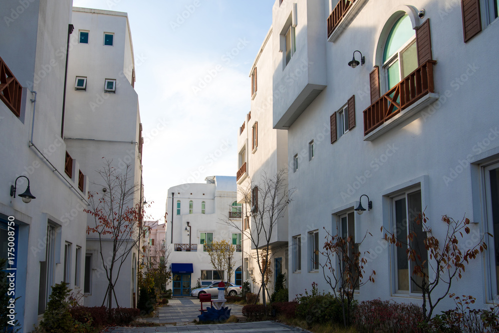 Obraz premium Landscape of Mediterranean Village.