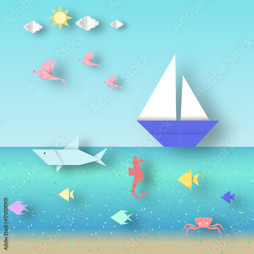Landscape with Ship on the ...