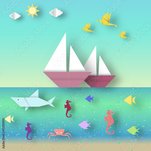 Landscape with Ship on the ...