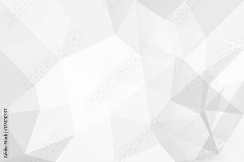 Abstract background of polygons on white background. © jayzynism