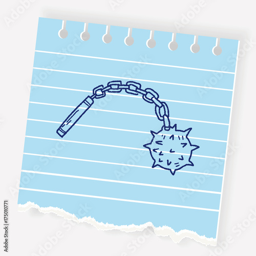 iron mace doodle