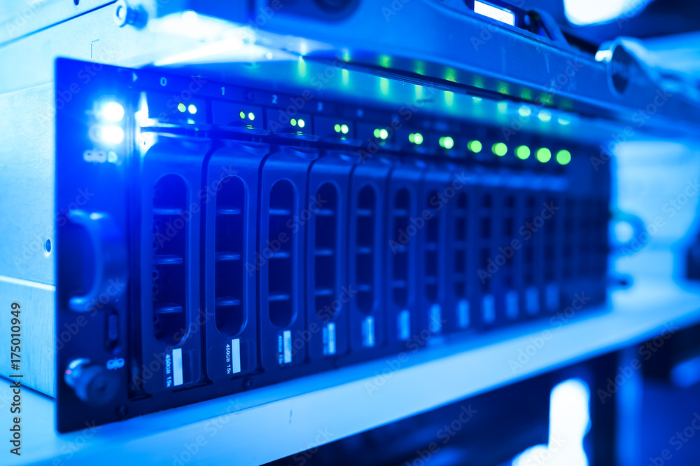 Network servers in data room Domestic Room Network servers in data room Domestic Room