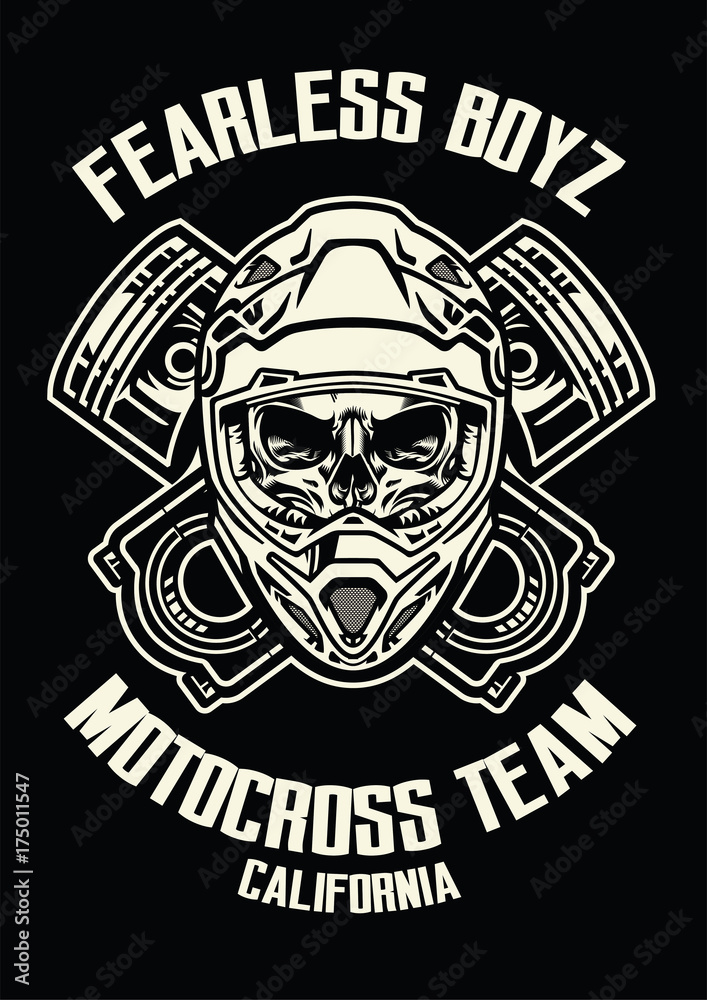 skull wearing motorcross helmet skull wearing motorcross helmet