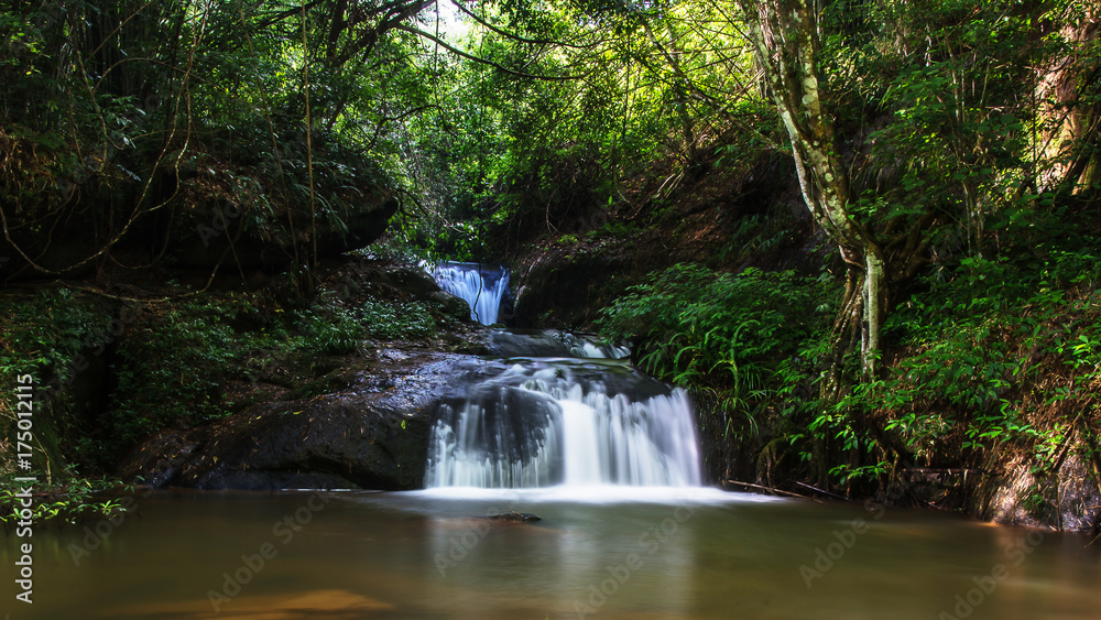 waterfall , The natural water with mountain at Thailand waterfall , The natural water with mountain at Thailand