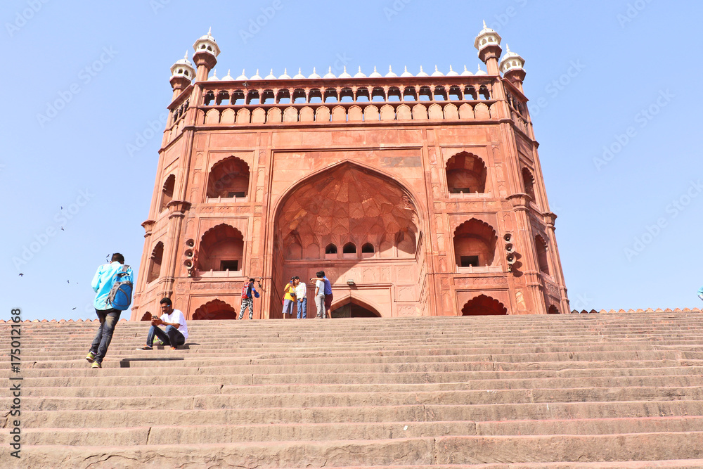 Φωτογραφία One of the entrance of Jama Masjid located in Old Delhi, India.