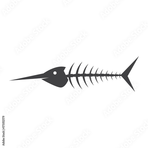 fish bone vector illustration