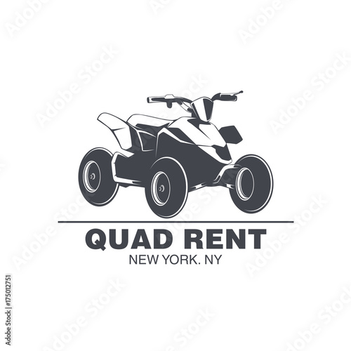 ATV Off Road adventure emblem vector
