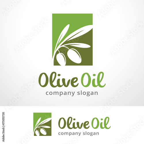 Olive Oil Logo Template Design Vector, Emblem, Design Concept, Creative Symbol, Icon