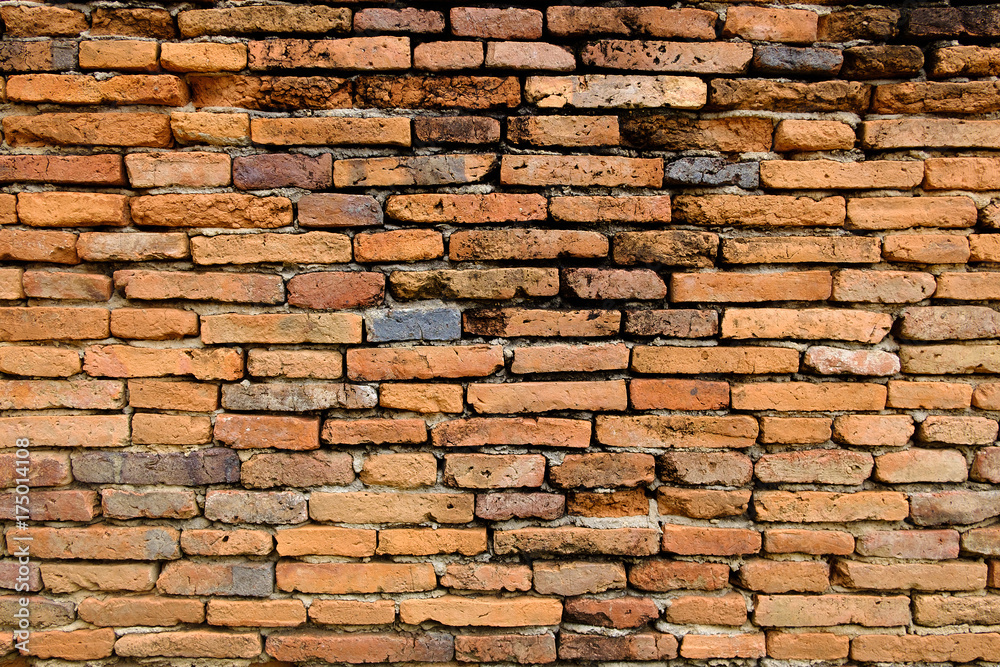 red brick texture wall