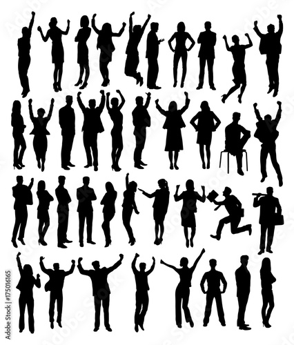 Business People Silhouettes, art vector design