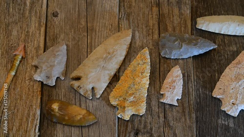 Real American Indian Arrowheads made 6000 to 9000 years ago.