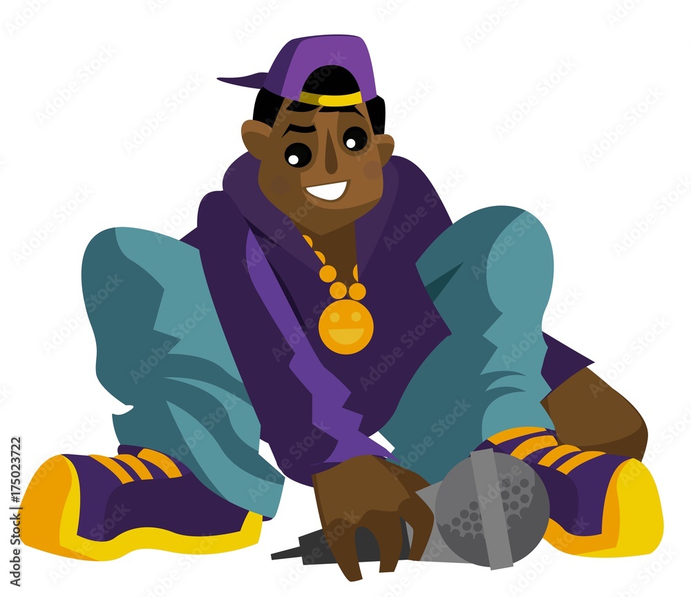 Obraz premium hip hop singer