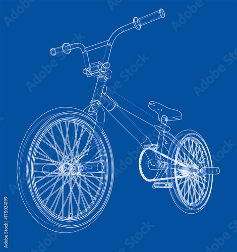 Bicycle bmx. Vector