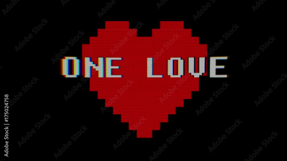 pixel heart on digital old tv screen seamless loop glitch interference animation new dynamic holiday retro joyful colorful retro vintage video footage pixel heart on digital old tv screen seamless loop glitch interference animation new dynamic holiday retro joyful colorful retro vintage video footage