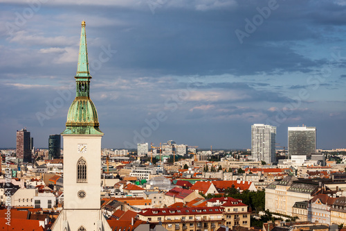 Bratislava Capital City Skyline in Slovakia