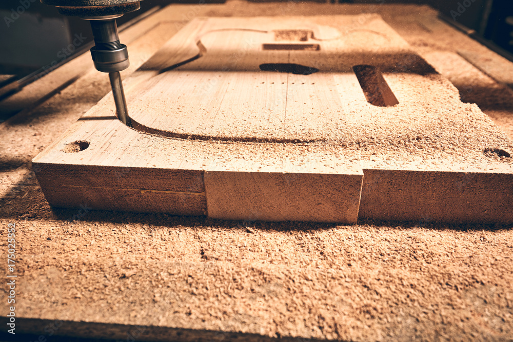 Fototapeta premium Manufacture of guitars of the brand Woodstock.