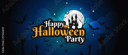 Halloween character and lettering element design for banner  Trick or Treat Concept  vector illustration