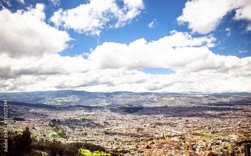 View on cityscape of Bogota from Monserrate  © streetflash