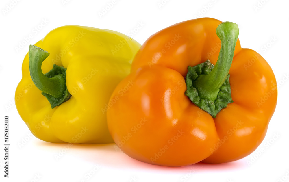 Bulgarian pepper isolated on white background Bulgarian pepper isolated on white background