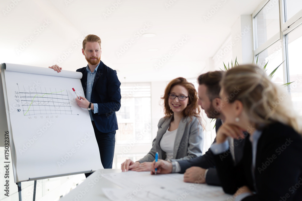 Group of architects working on business meeting Group of architects working on business meeting