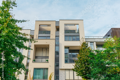 hdr picture of townhouses in the heart of berlin