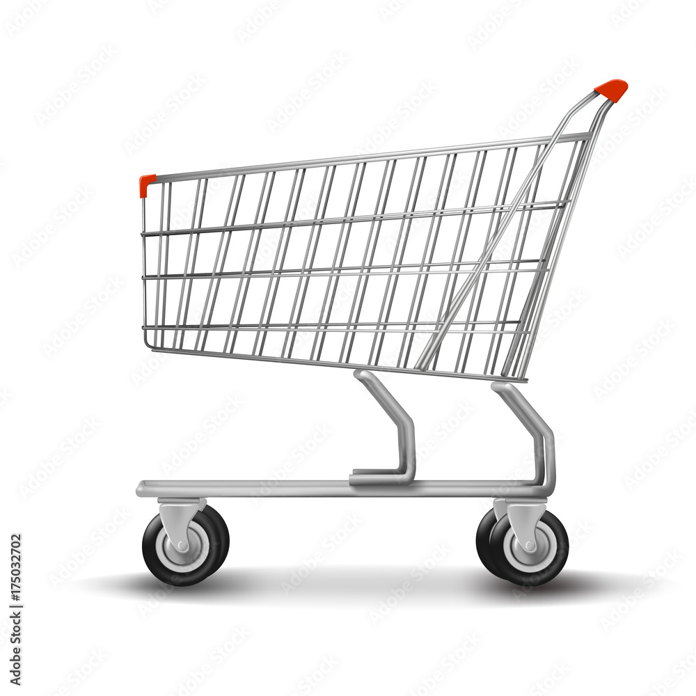 Shopping cart isolated on white background. Shopping cart isolated on white background.