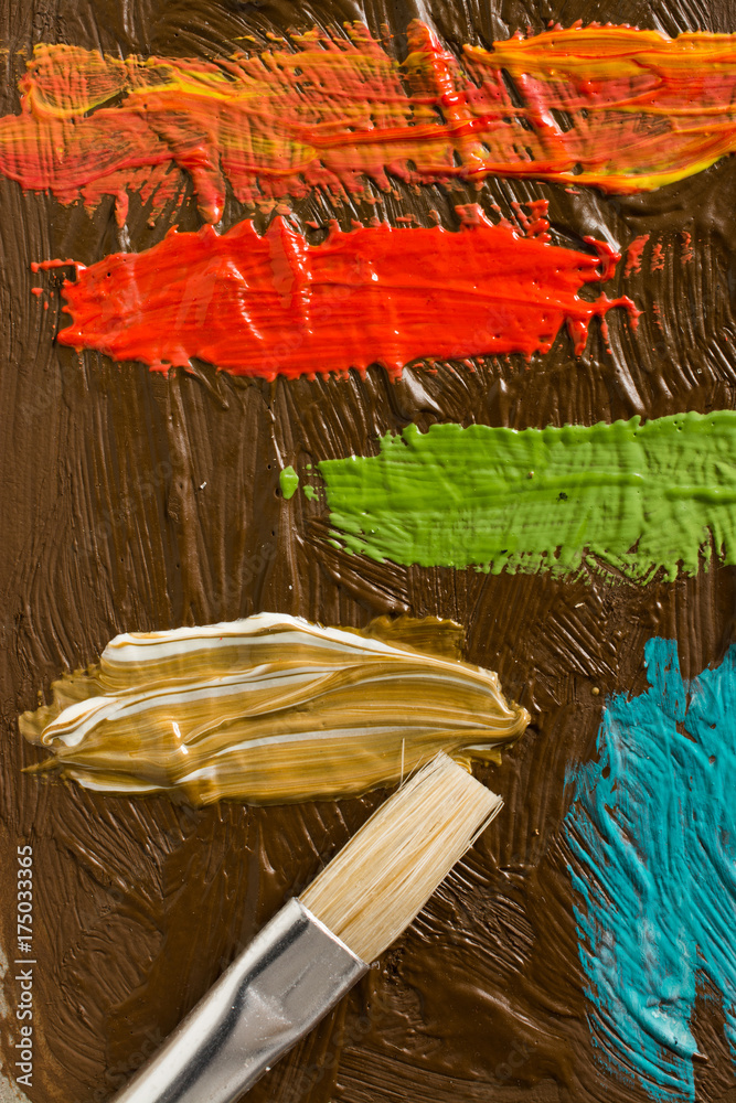 Abstract painting poster. Background for a painter exhibition Stock ...