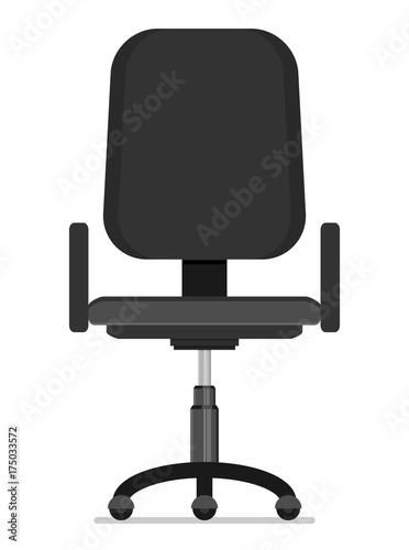  Office chair flat vector