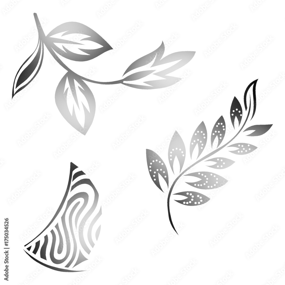 abstract leaf design