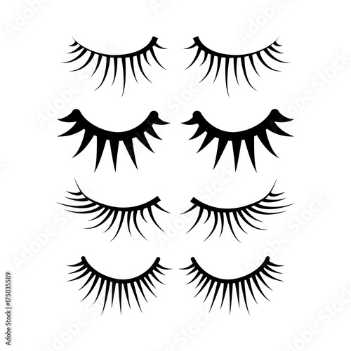 two eyes eyelash extensions set