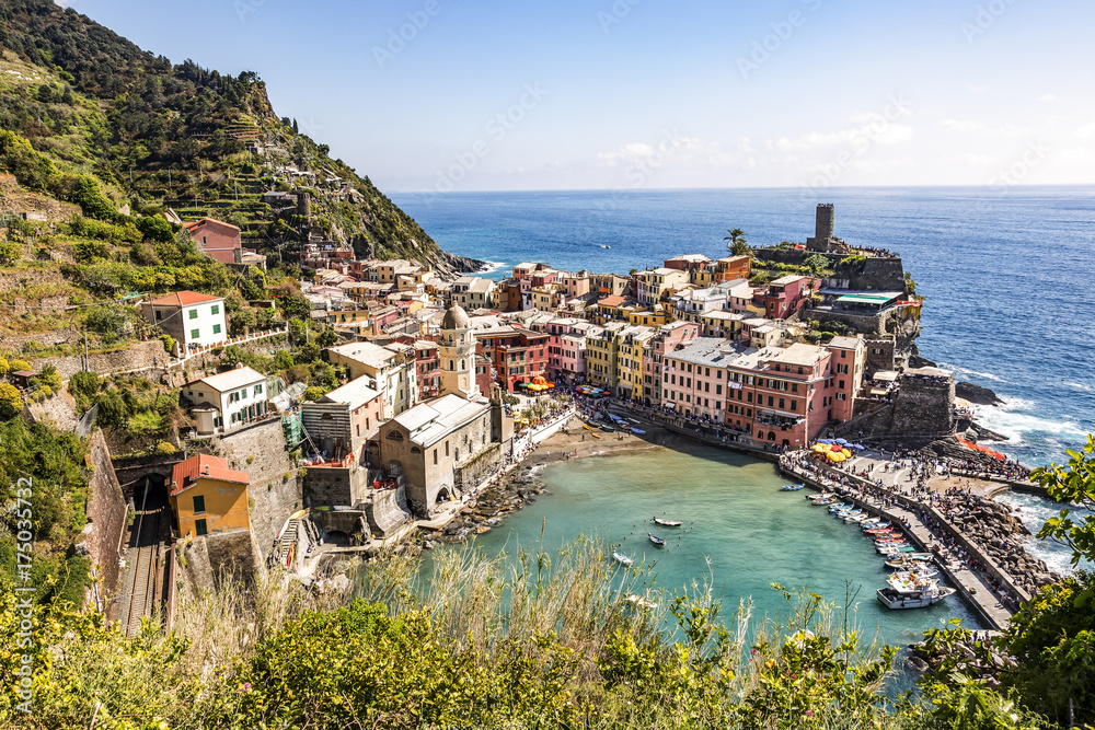 CinqueTerre, world cultural heritage on the Italian Mediterranean coast