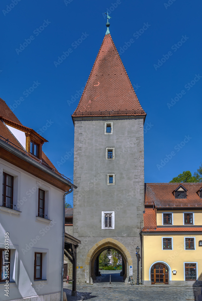 Vilstor gate tower, Amberg, Germany
