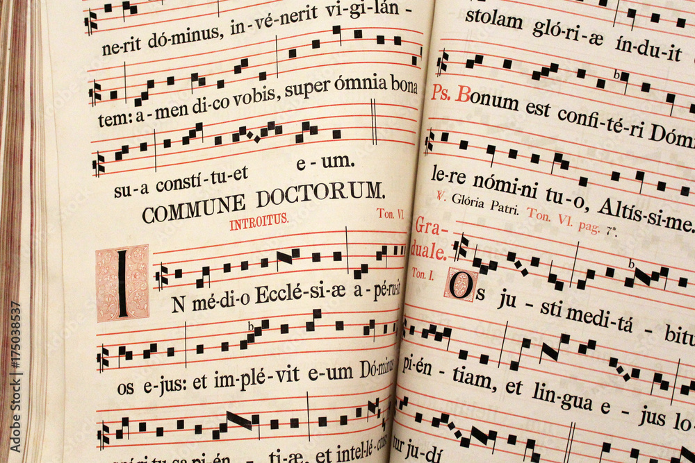 Livre de partitions de chants liturgiques