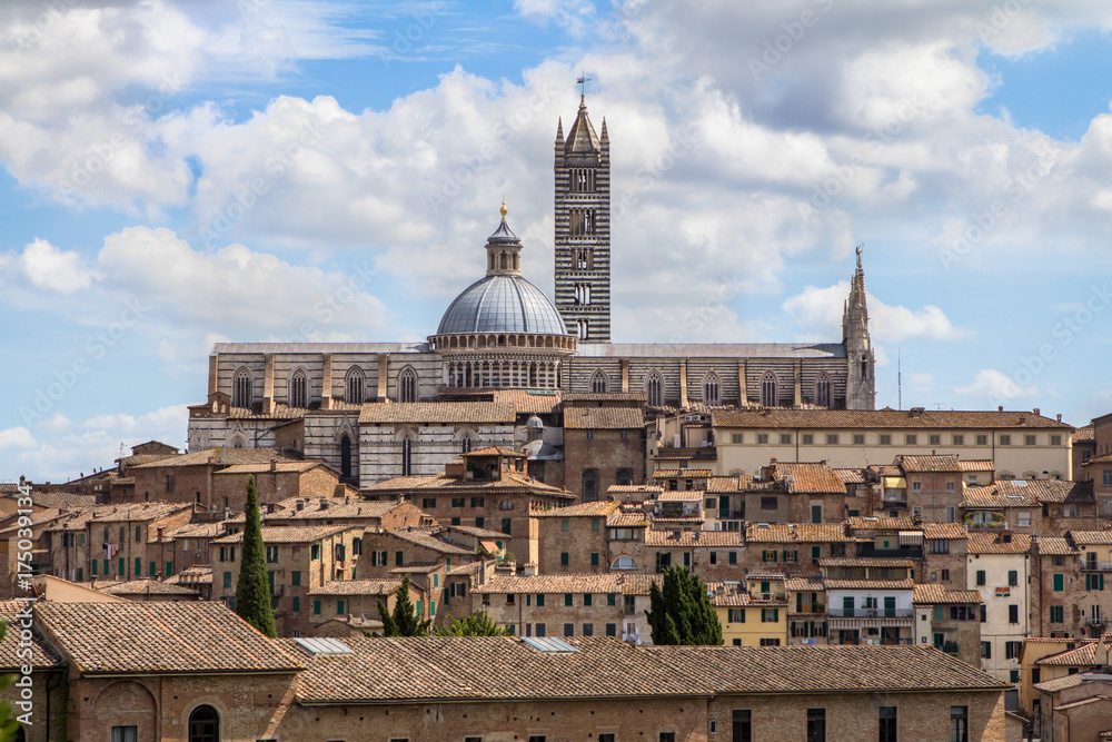 View of the old city Siena, Tuscany, Italy