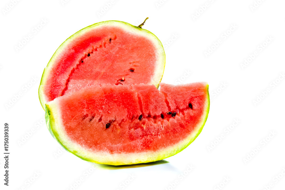 Watermelon isolated on white background.