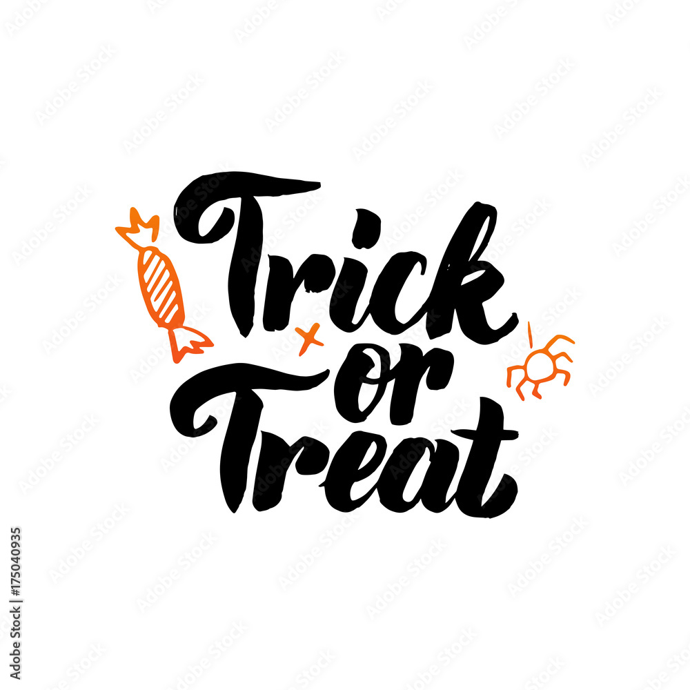 Trick or Treat isolated Calligraphy Trick or Treat isolated Calligraphy