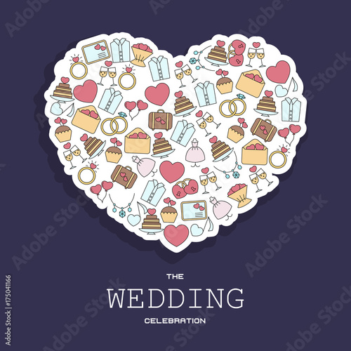 Wedding vector background