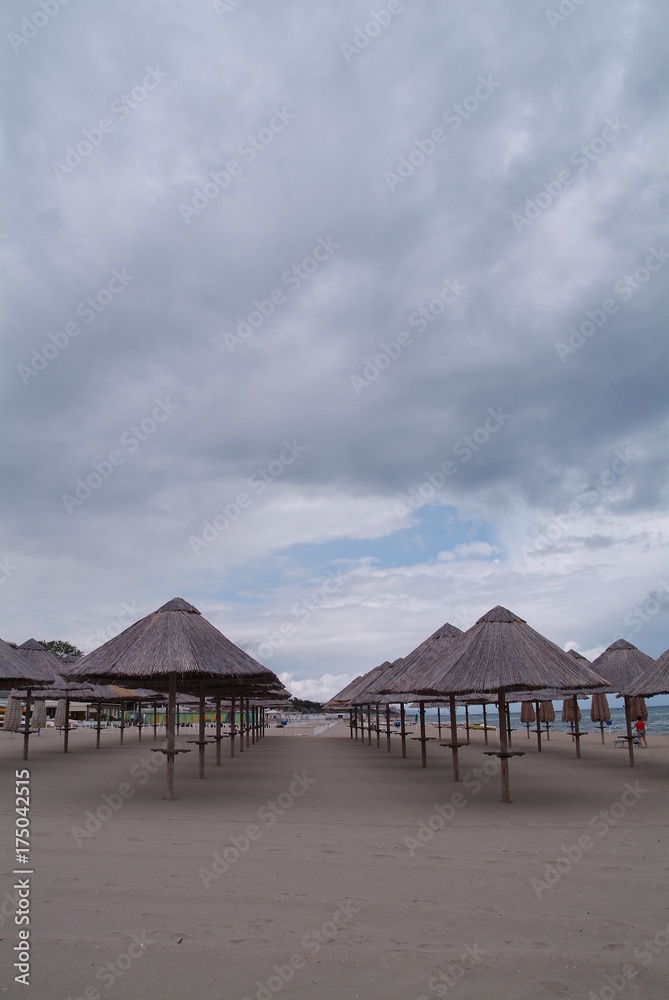 Fototapeta premium umbrellas on the beach