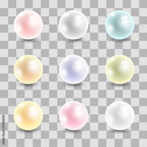Colored Pearl Set