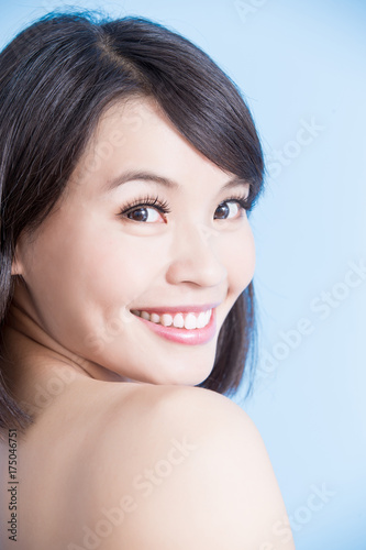 beauty woman smile happily