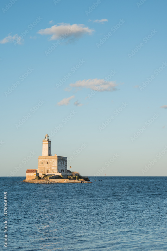 A view of lighthouse in Olbia gulf