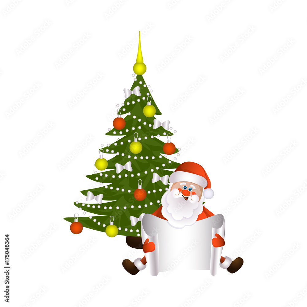 4k vertical video of cartoon santa claus with little christmas tree on  white and red background. Stock Video Footage by ©VectorSolutions #538751128