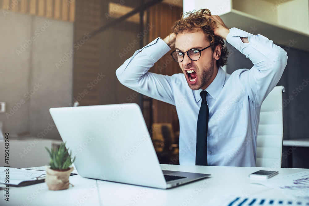 Businessman at work Businessman at work