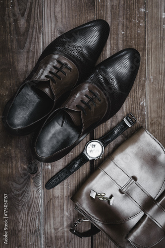 fashion shoes with watch and handbag © martina87