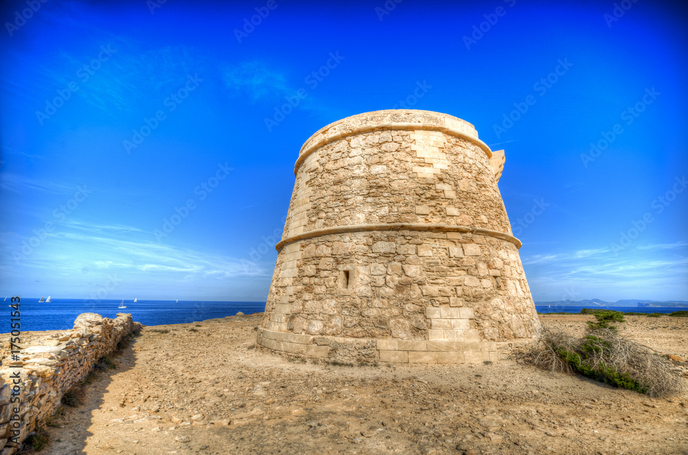 defense tower of la gavina in Formentera